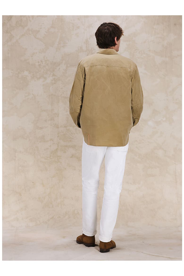 Mark Cotton Cerato Overshirt, Alternate, color, BEIGE