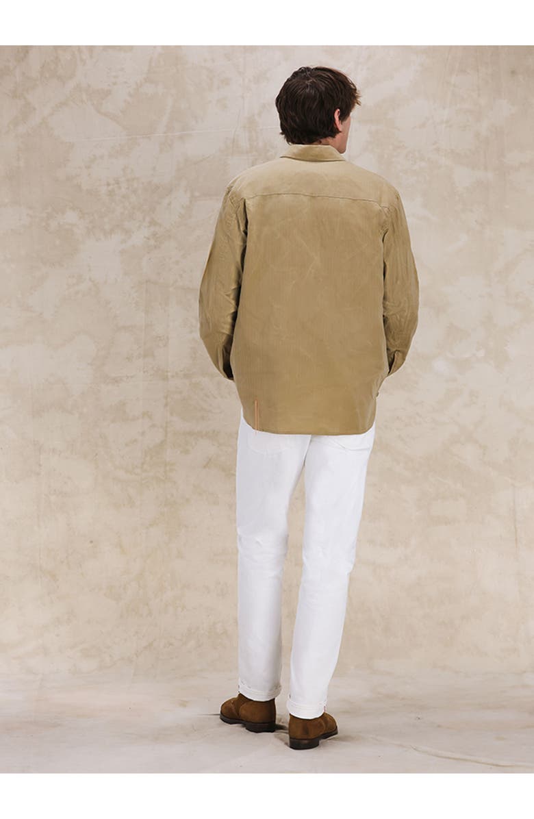 Fortela Mark Cotton Cerato Overshirt, Alternate, color, Beige