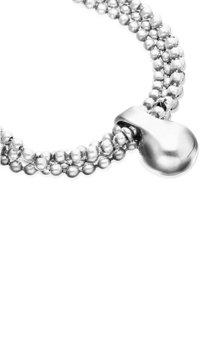 UNODE50 Bracelet with silver threads and large dial, Alternate, color, Silver