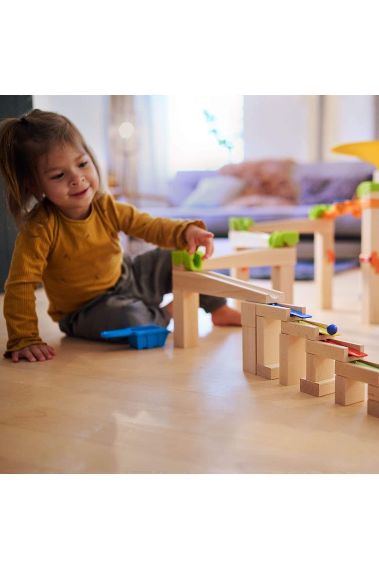 Melodious Building Bricks - Wooden Marble Run Accessory, Alternate, color, Multi