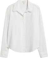 Cloth & Stone Lace Trim Button-Up Shirt