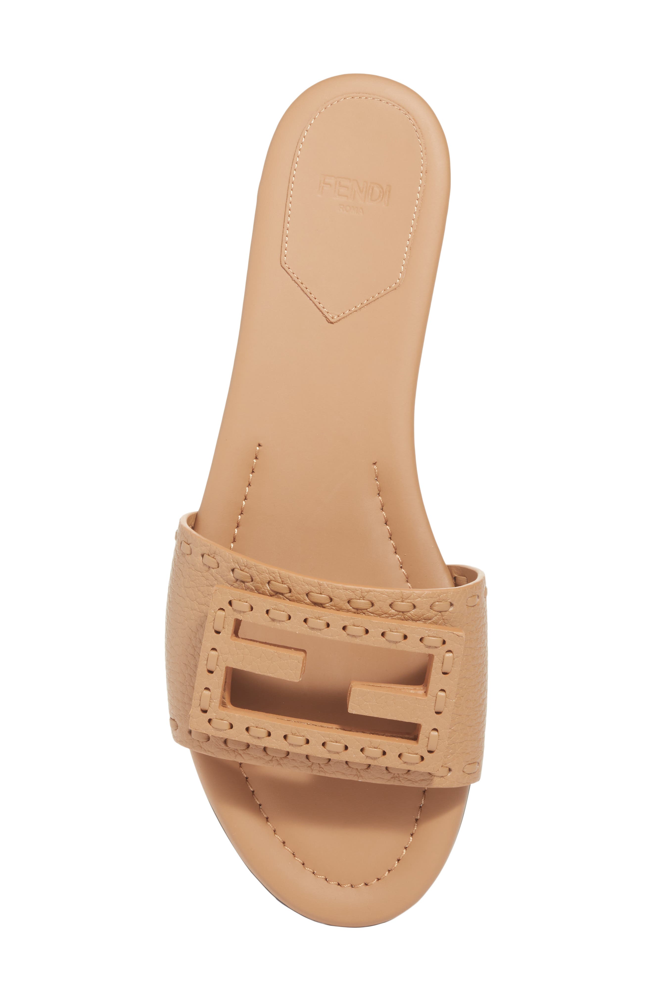 Signature Slide Sandal, Alternate, color, CAMMELLO BAG
