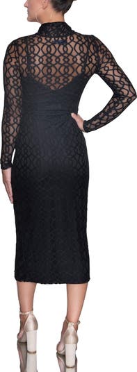 Lydie Turtleneck Midi Dress