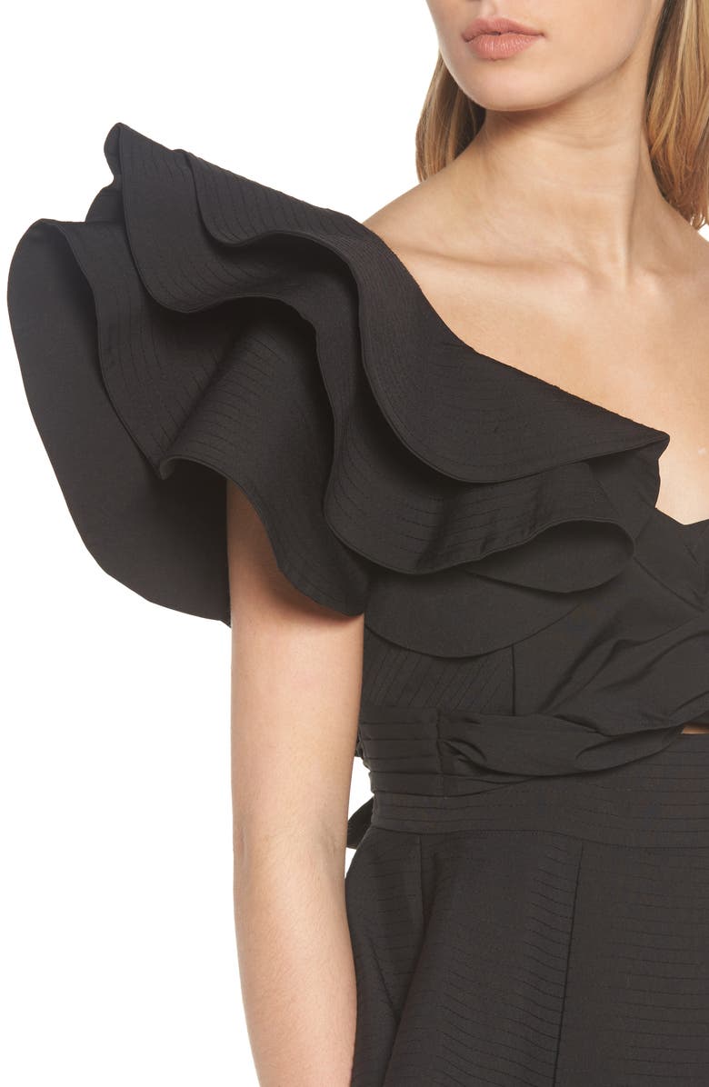 STYLEKEEPERS So Long Lover Ruffle One-Shoulder Blouse, Alternate, color,