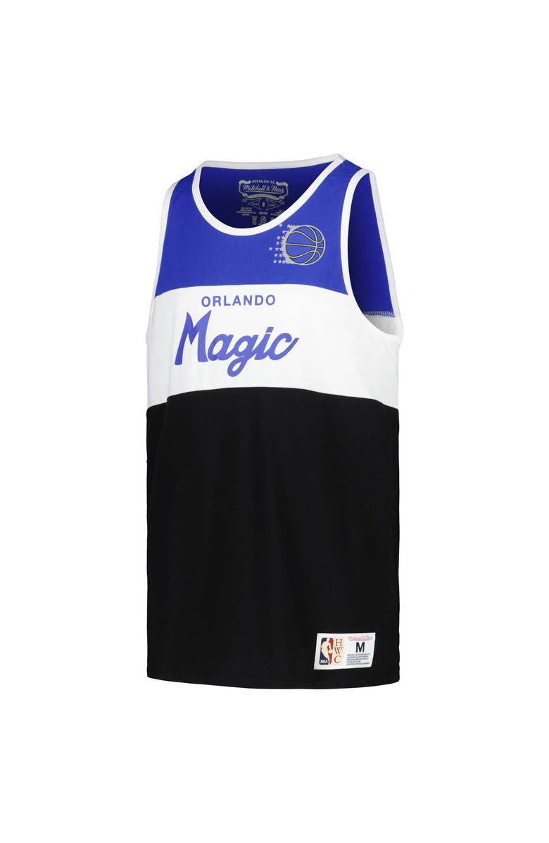 Mitchell & Ness Youth Mitchell & Ness Blue/Black Orlando Magic Hardwood Classics Special Script Tank Top, Alternate, color, Blue