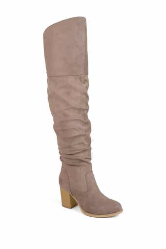 JOURNEE Kaison Ruched Tall Boot - Extra Wide Calf