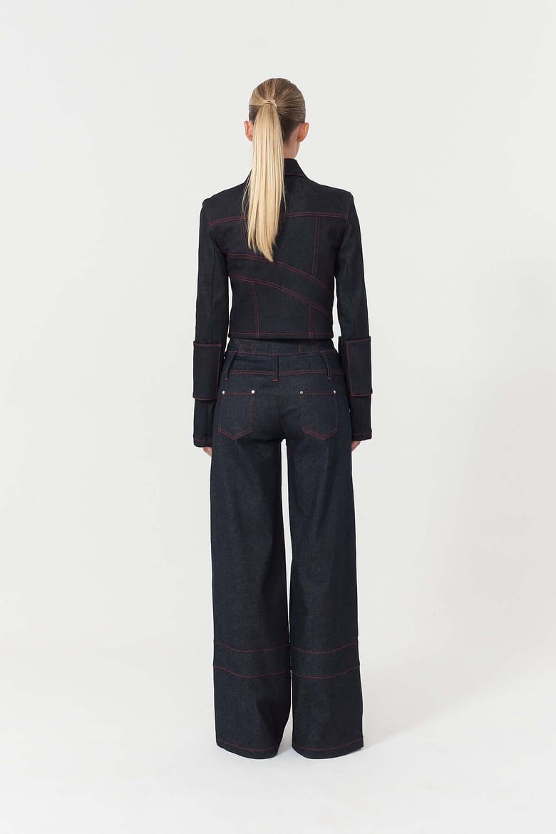 Harvey Corset Pants, Main, color, Deep Blue
