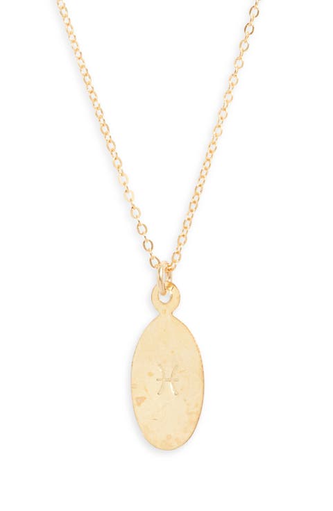 Zodiac Horoscope Pendant Necklace