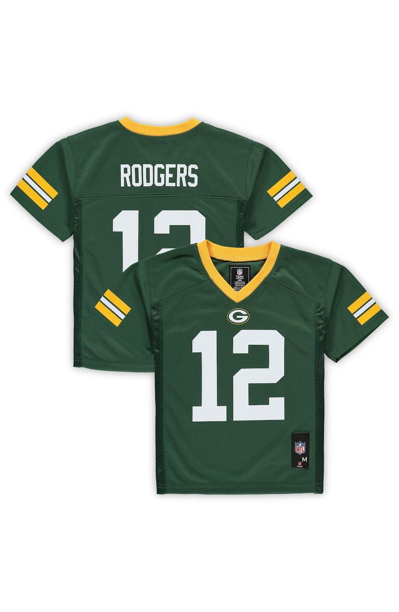 Outerstuff Preschool Aaron Rodgers Green Green Bay Packers Replica Player Jersey, Main, color, 