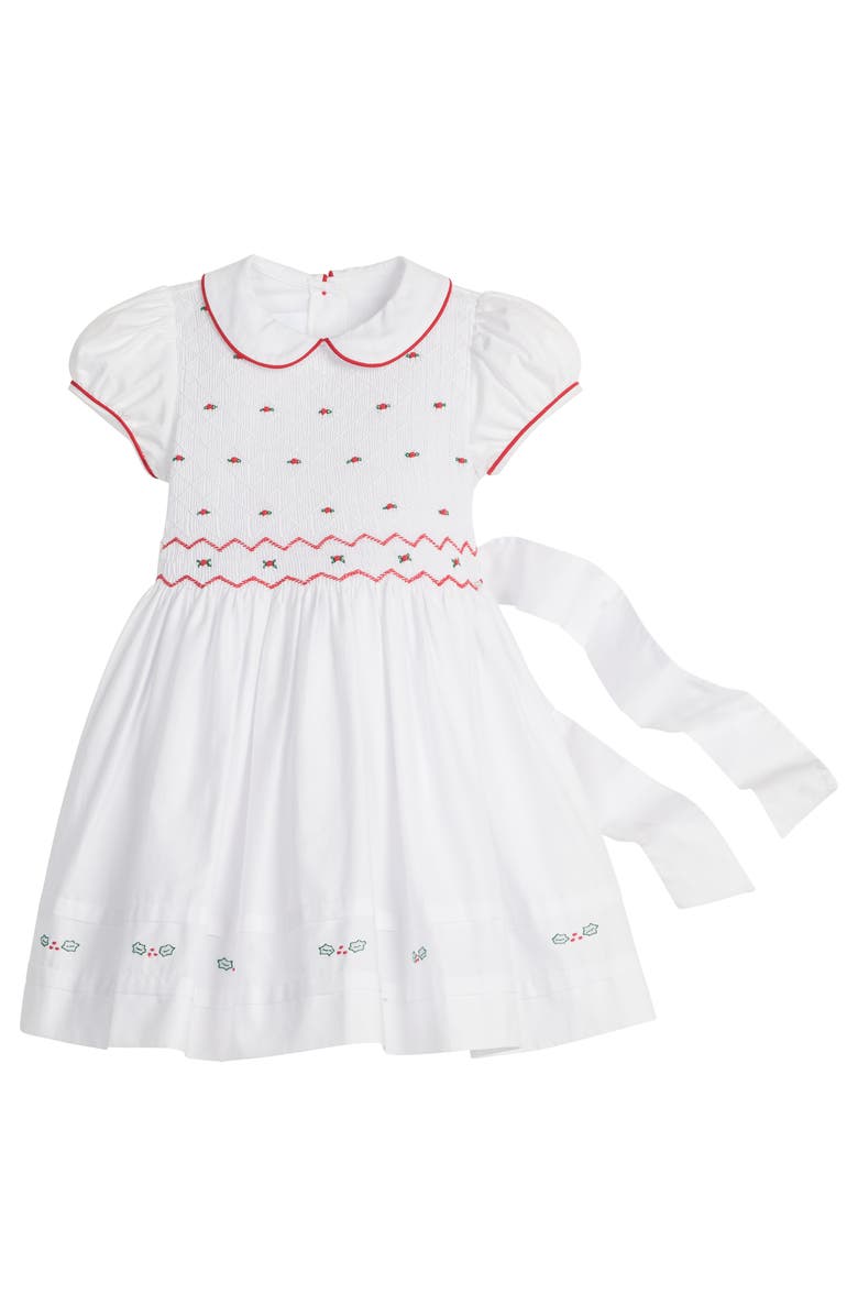 Little English Kids' Holly Smocked Claiborne Dress, Main, color, Holly