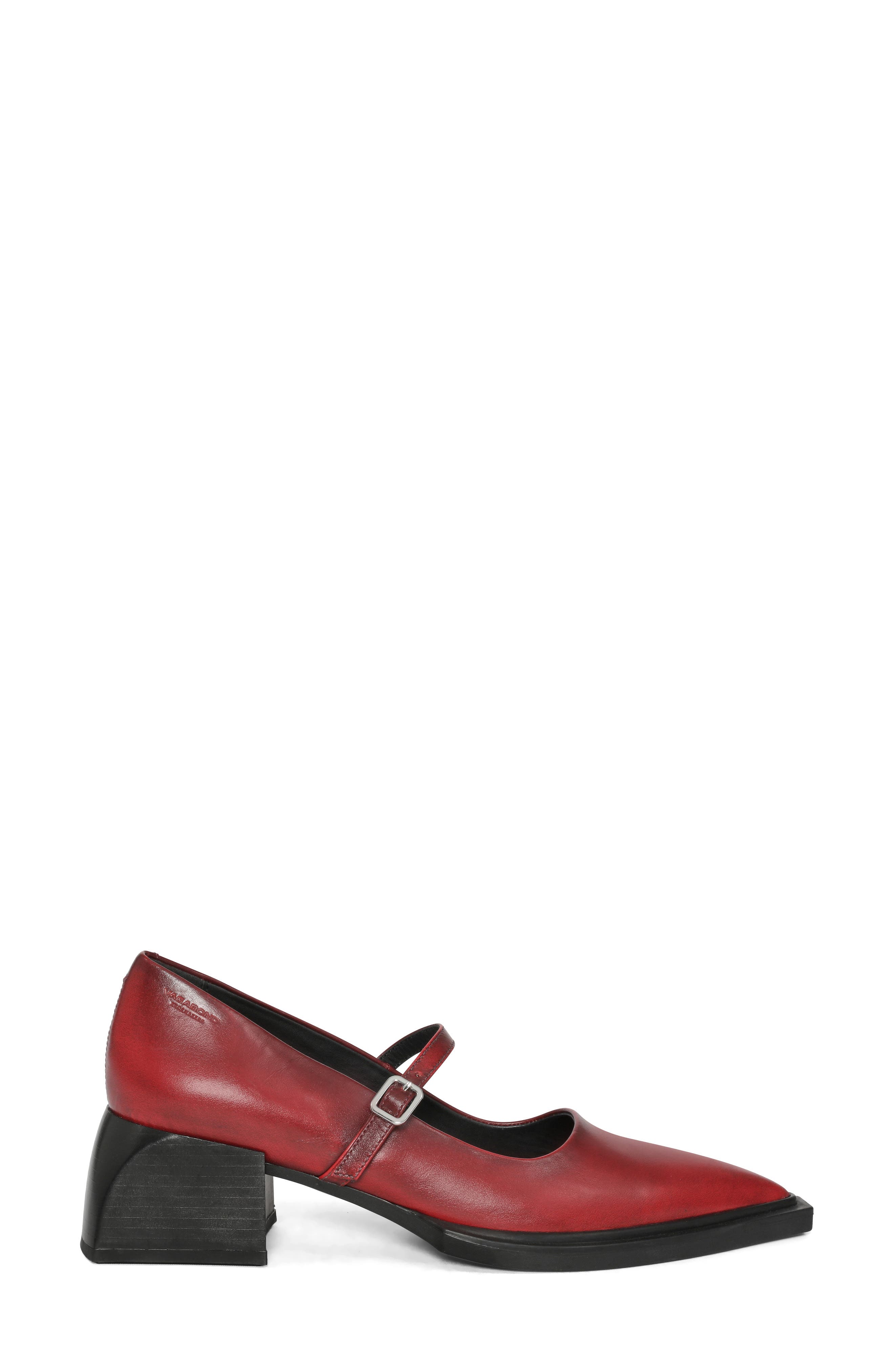 Vagabond Shoemakers Vivian Pointed Toe Mary Jane Pump, Alternate, color, Red