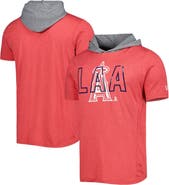 New Era Men's New Era Red Los Angeles Angels Team Hoodie T-Shirt