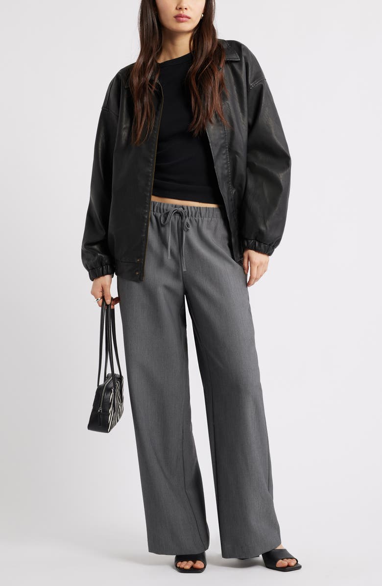 Open Edit Rib Short Sleeve Shirt, Alternate, color, Black