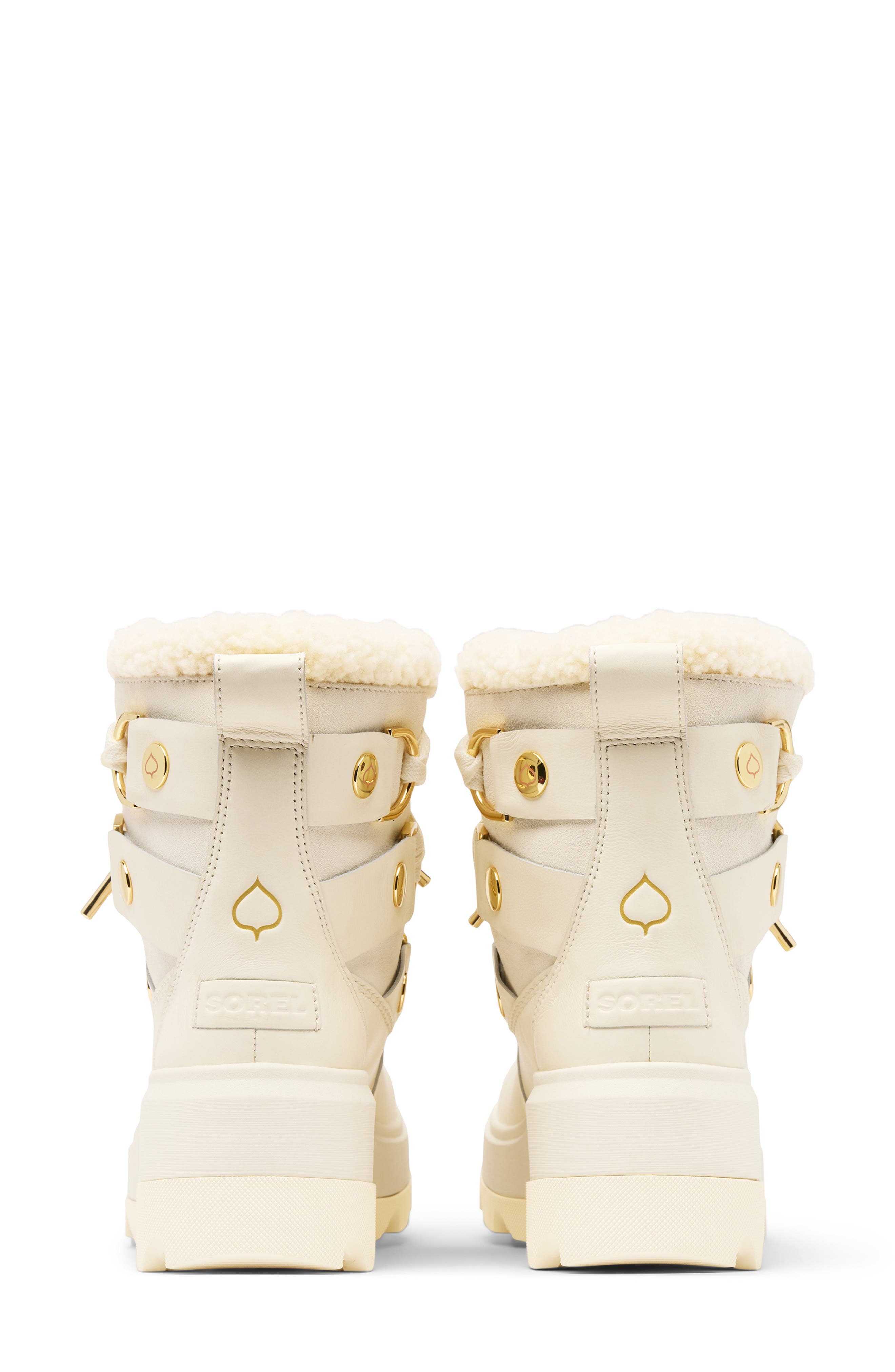 SOREL Joan FRWD<sup>™</sup> Genuine Shearling Trim Waterproof Boot, Alternate, color, Snow/ Sea Salt