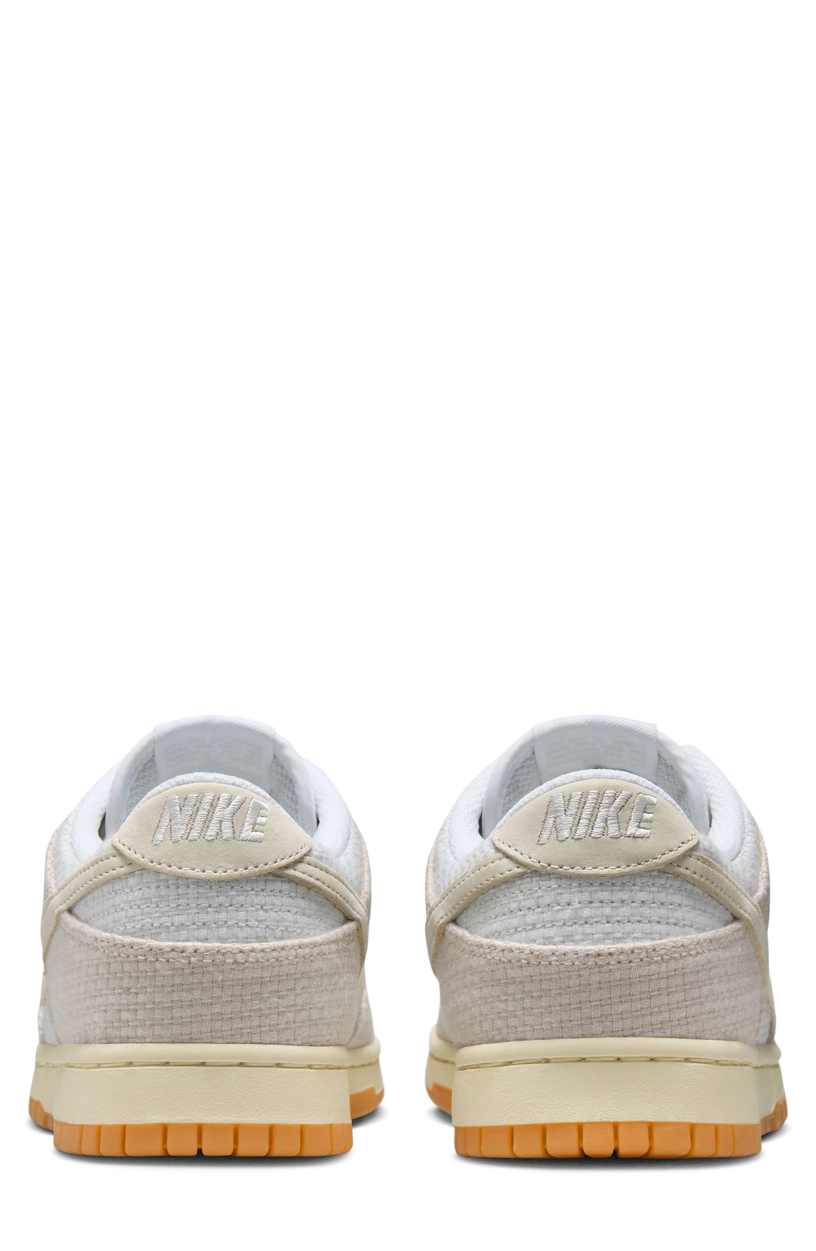Dunk Low Retro SE Basketball Sneaker, Alternate, color, BEIGE/WHITE