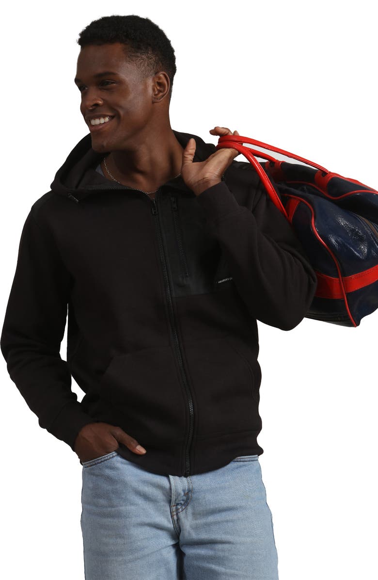 Members Only Austin Zip-Up Hoodie, Alternate, color, Black