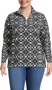 Lands' End Anyweather Fleece Quarter Zip Pullover
