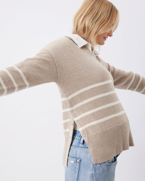 Ripe Maternity Lori Nursing Knit Sweater In Gold