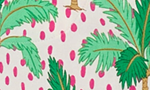 Shop Bedhead Pajamas Print Stretch Organic Cotton Jersey Short Pajamas In Palm Point