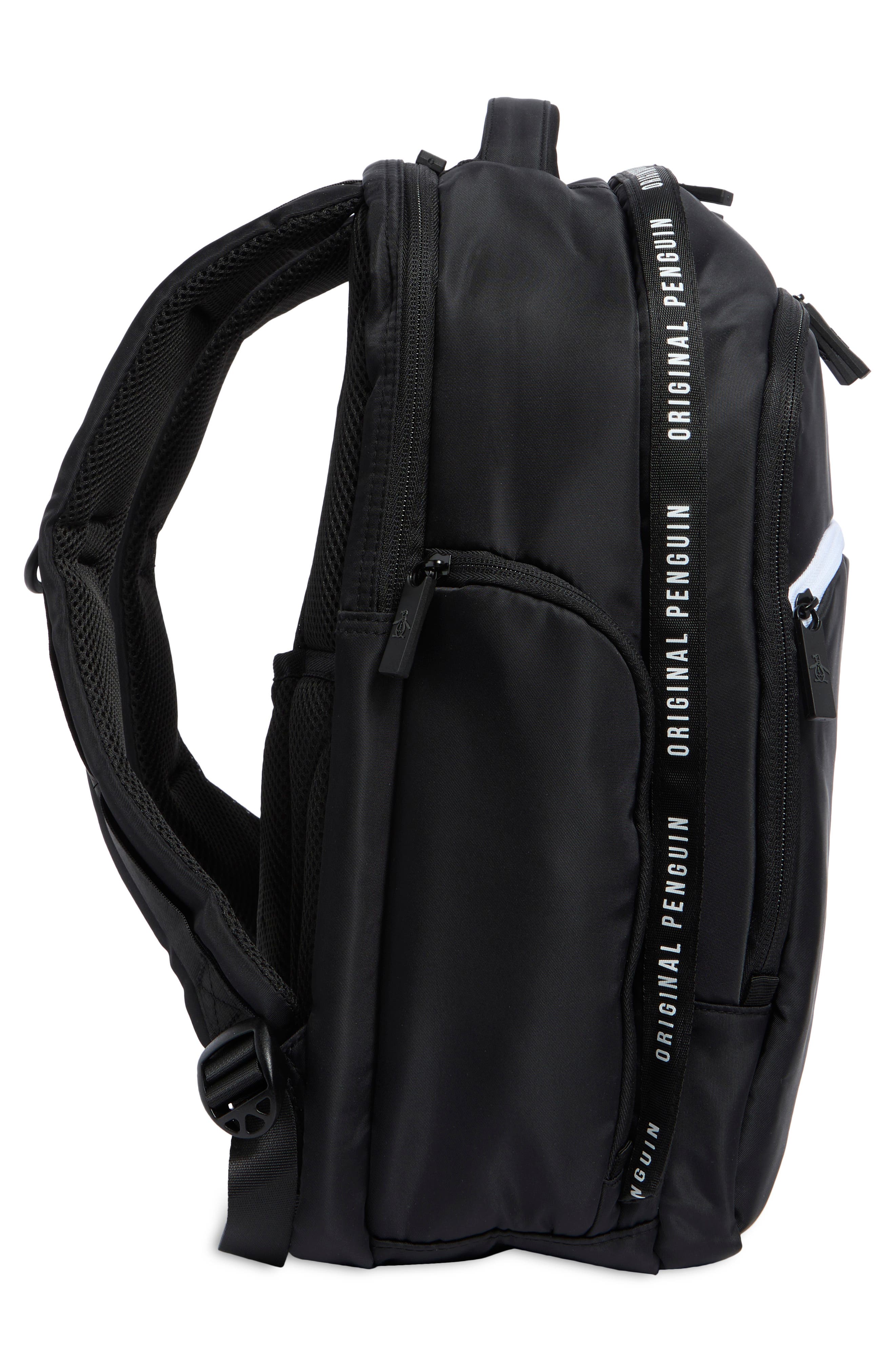 Soft Nylon Backpack, Alternate, color, BLACK