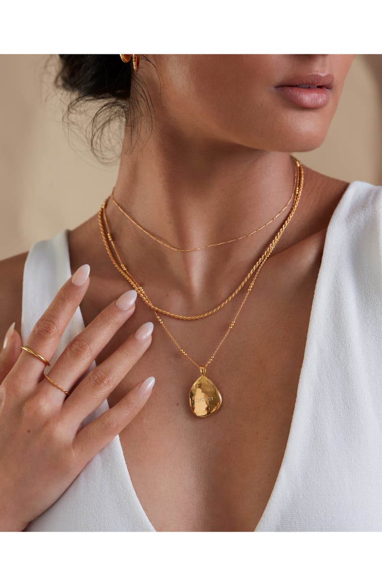 Monica Vinader Fine Twist Choker, Alternate, color, Gp