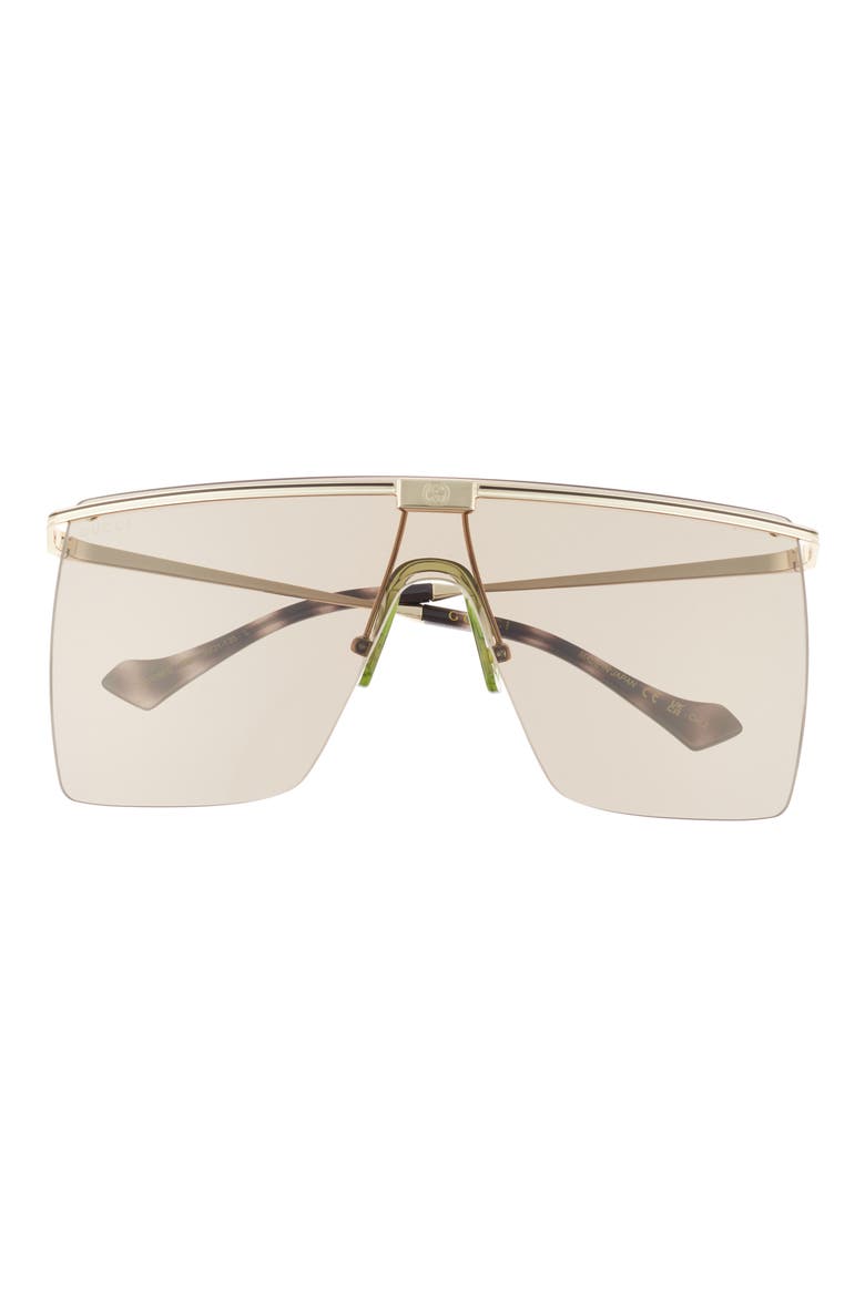 99mm Novelty Square Sunglasses, Main, color, GOLD GOLD BROWN