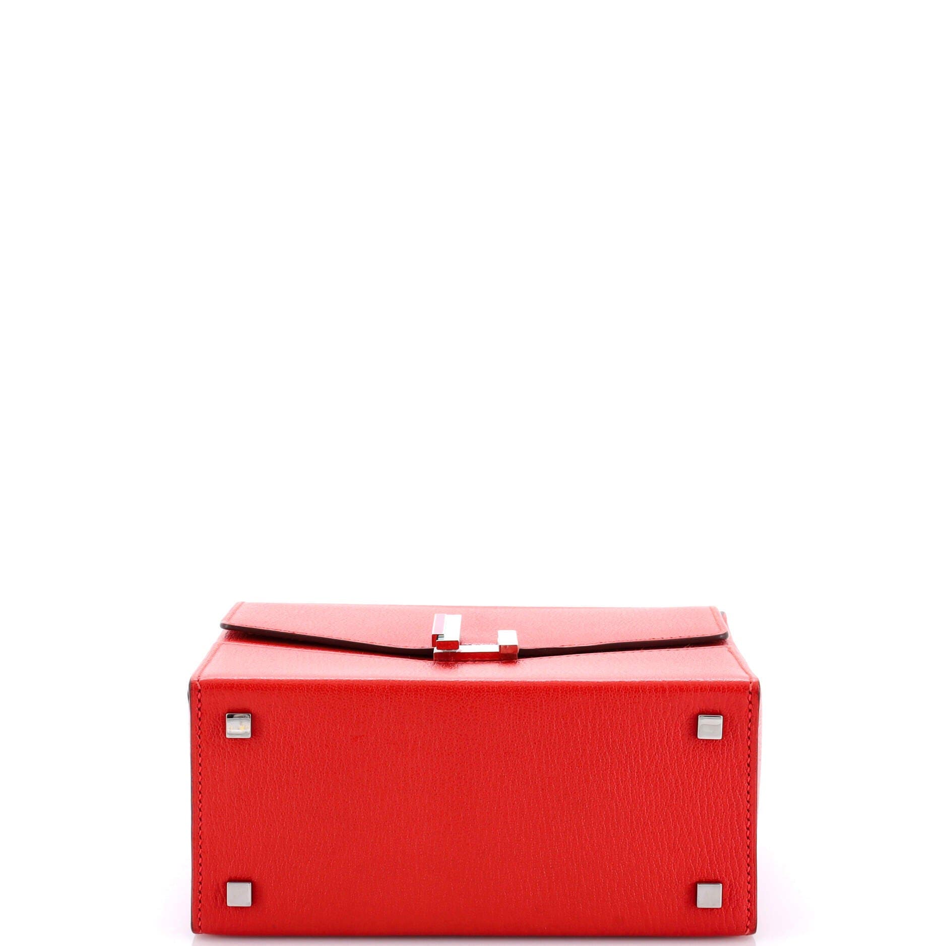 Pre-Owned Hermes Cinhetic Top Handle Bag Chevre Mysore, Alternate, color, 