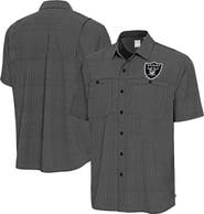 ANTIGUA Men's Antigua Black Las Vegas Raiders Mosaic Button-Up Shirt