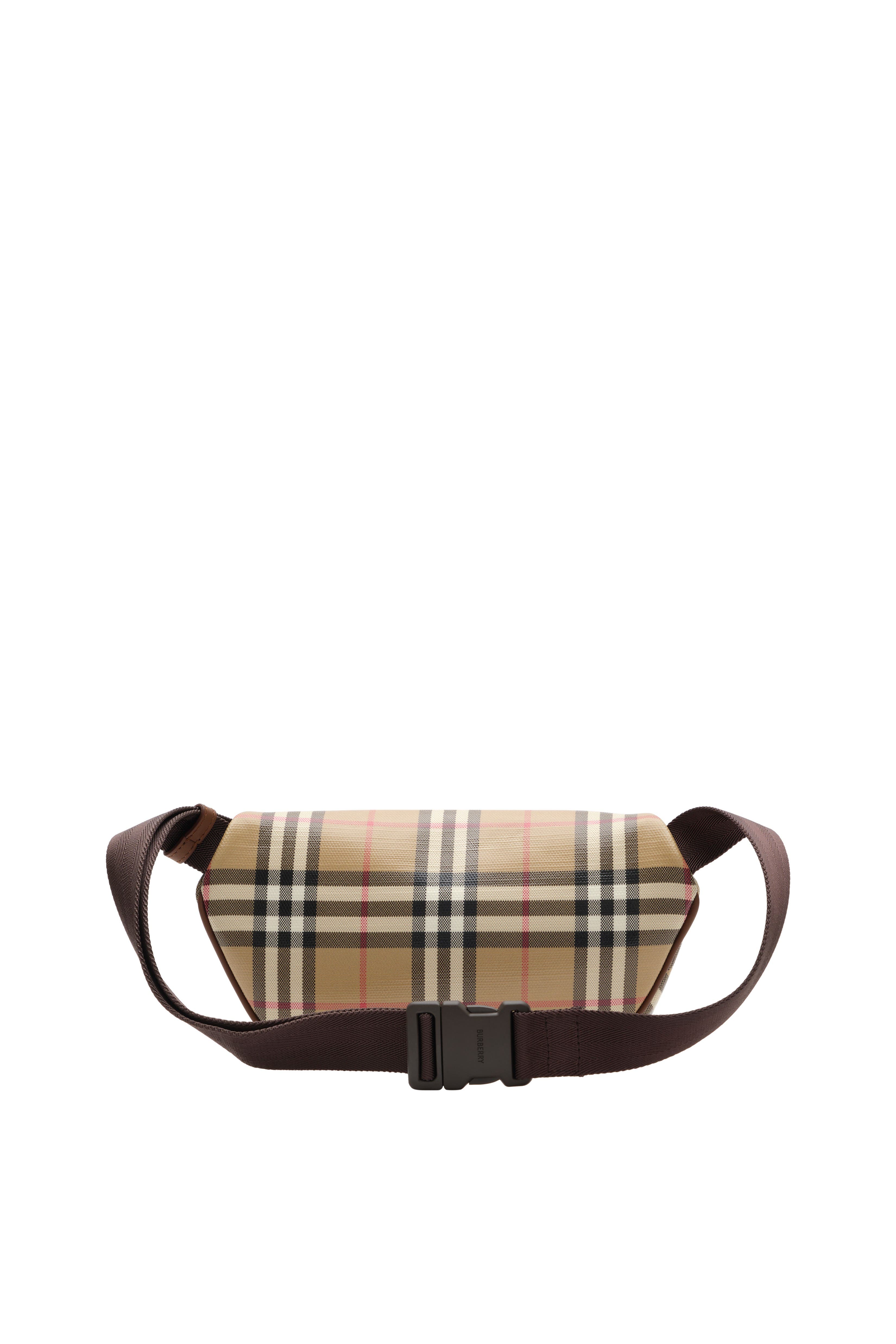 Burberry Check Belt Bag, Alternate, color, Archive Beige