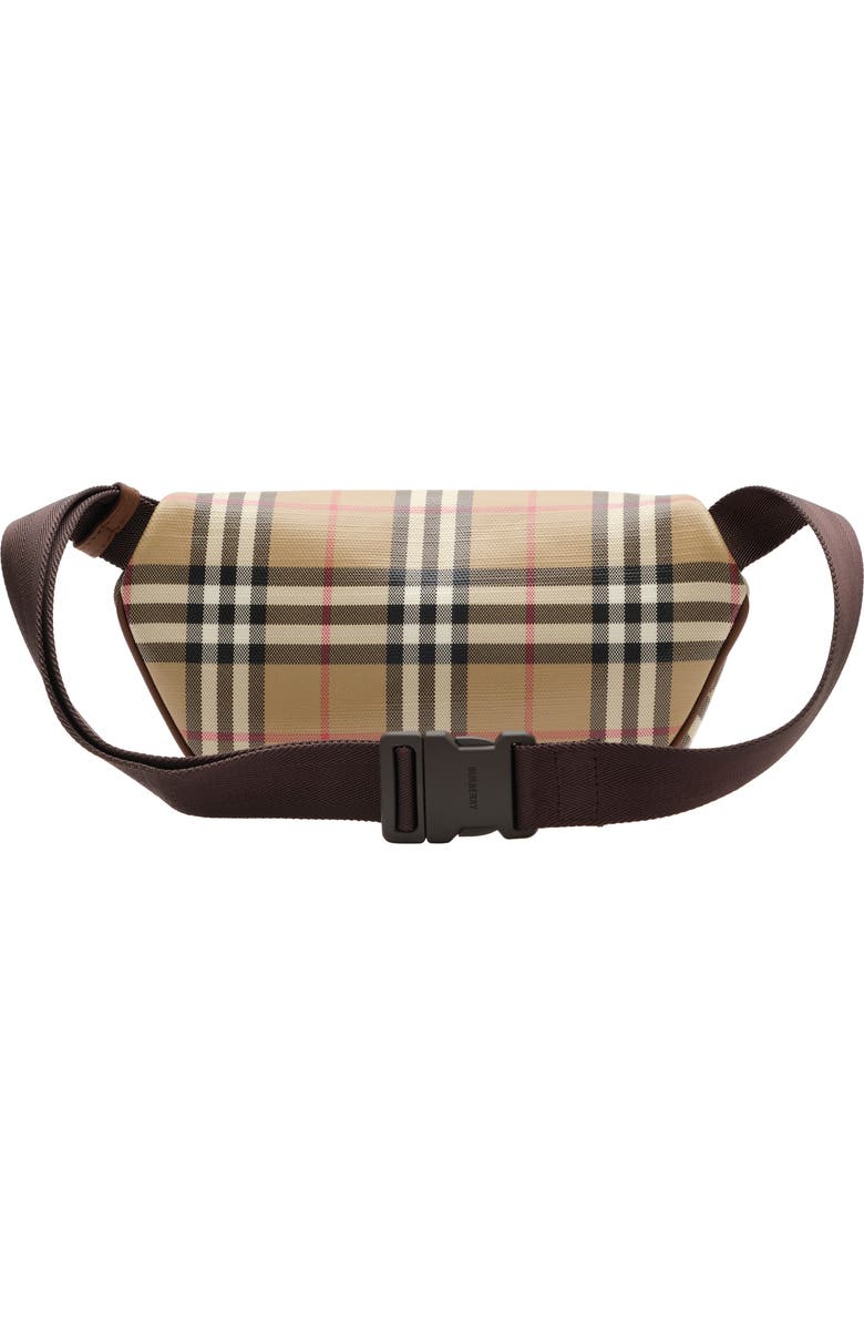Burberry Check Belt Bag, Alternate, color, Archive Beige