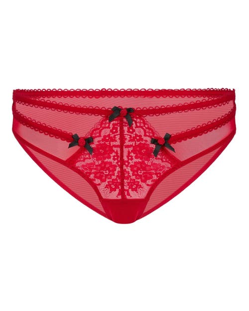 Shop Adore Me Aziza Brazilian Panties In Dark Red