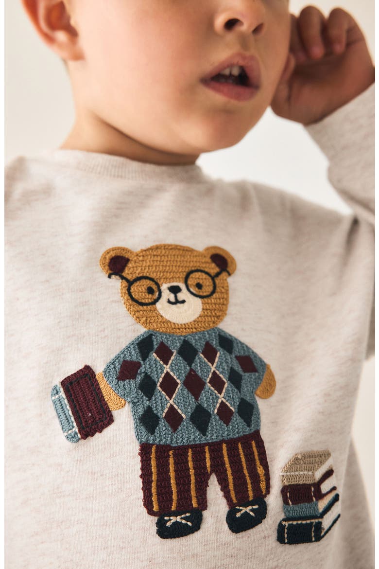 Kids' Bear Cotton Graphic T-Shirt, Alternate, color, NEUTRAL