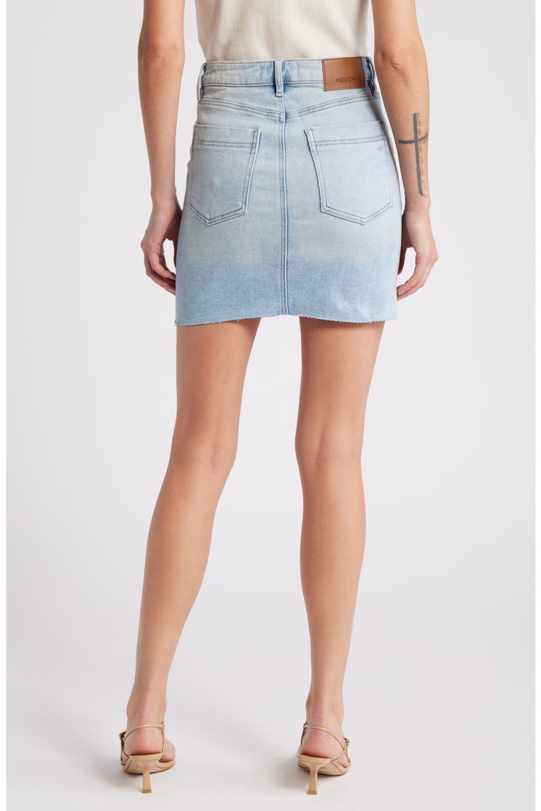 Denim Skirt, Alternate, color, LIGHT WASH
