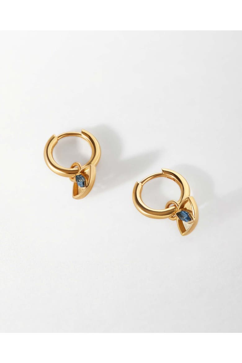 Evil Eye Huggie Earrings, Alternate, color, Evil Eye