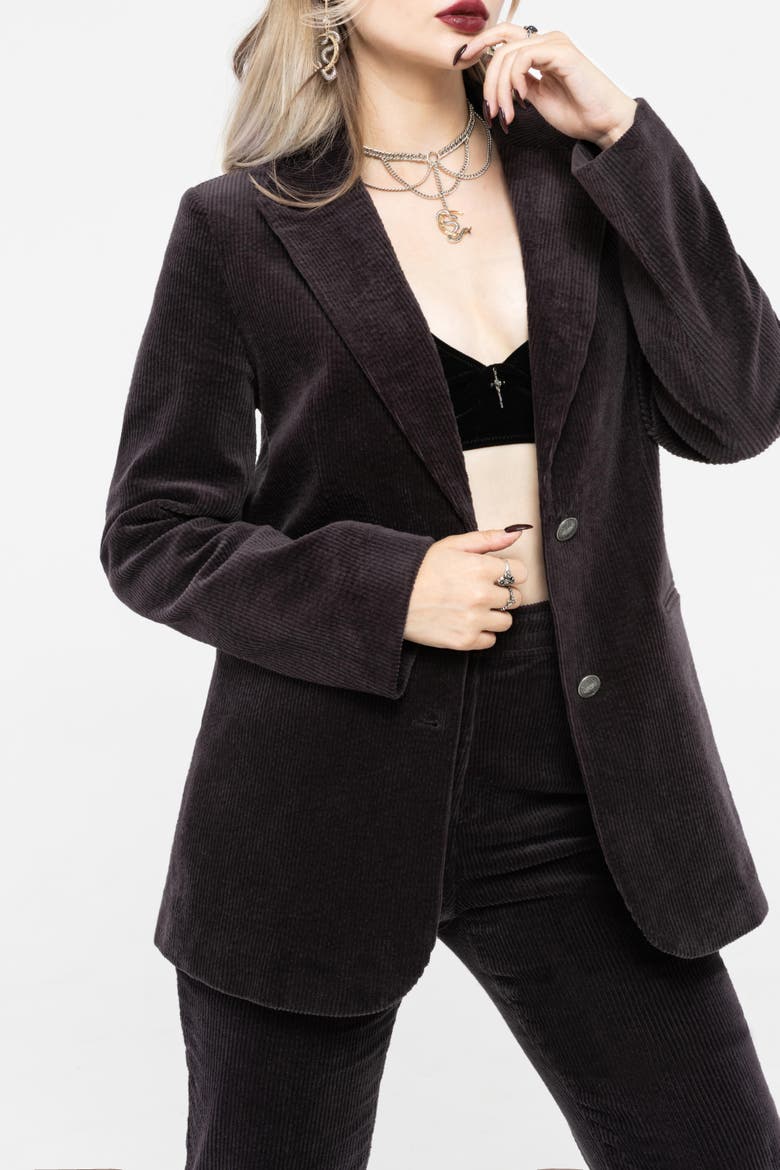 Apophis Cotton Cord Blazer, Alternate, color, Purple