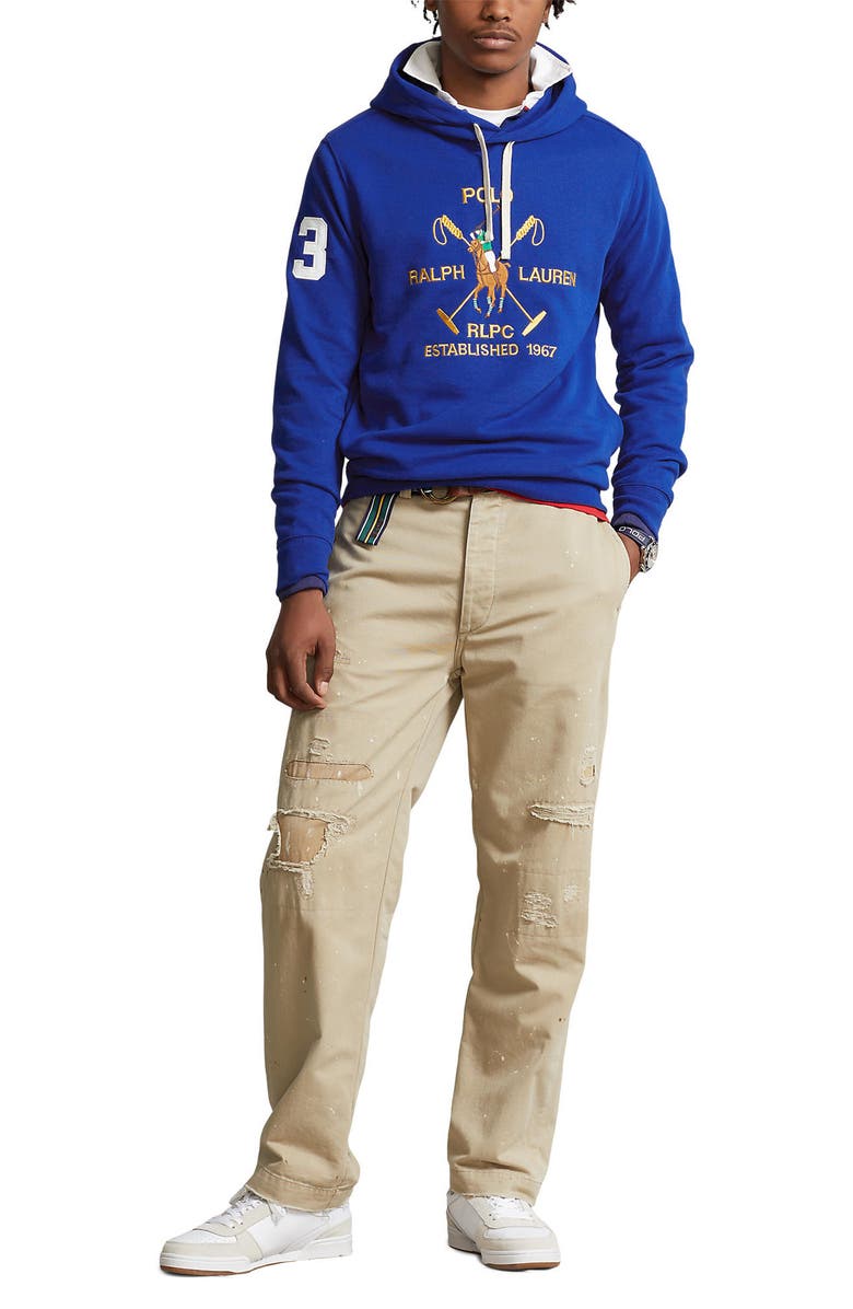 Polo Ralph Lauren Polo Pony Embroidered Fleece Hoodie, Alternate, color, 