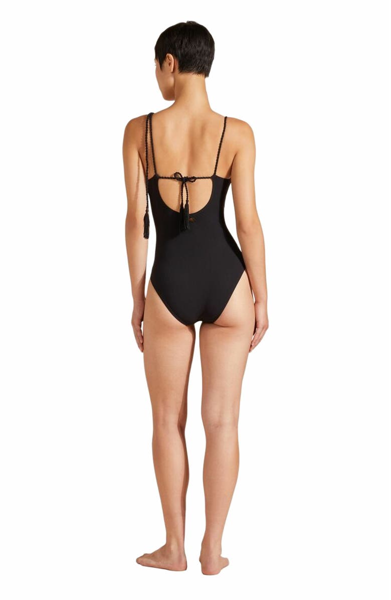 Vilebrequin Women's Tresses Rope One-Piece Swimsuit, Alternate, color, Noir