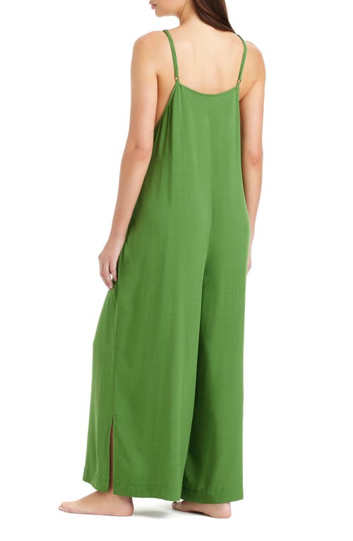 Sanctuary Pleated Cover-up Overalls In Green