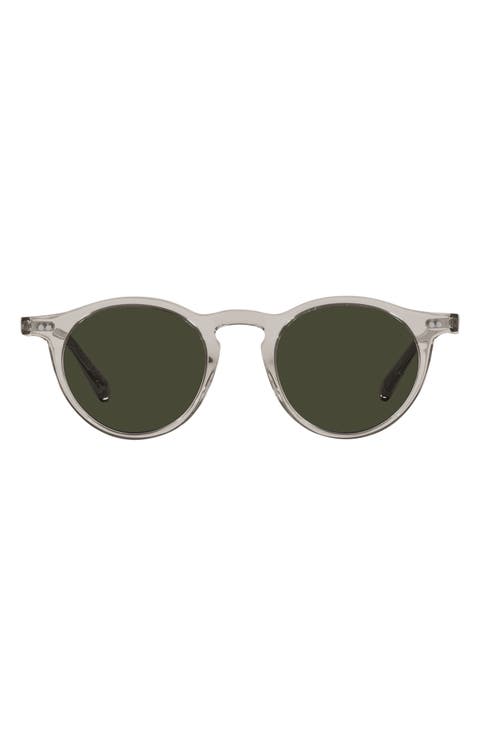47mm Small Polarized Round Sunglasses