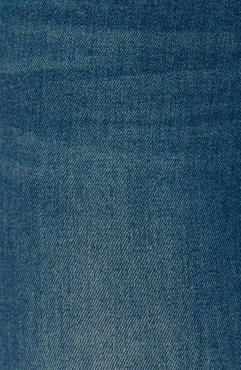 Bayeas Raw Hem Skinny Jeans, Alternate, color, Vintage Medium Blue