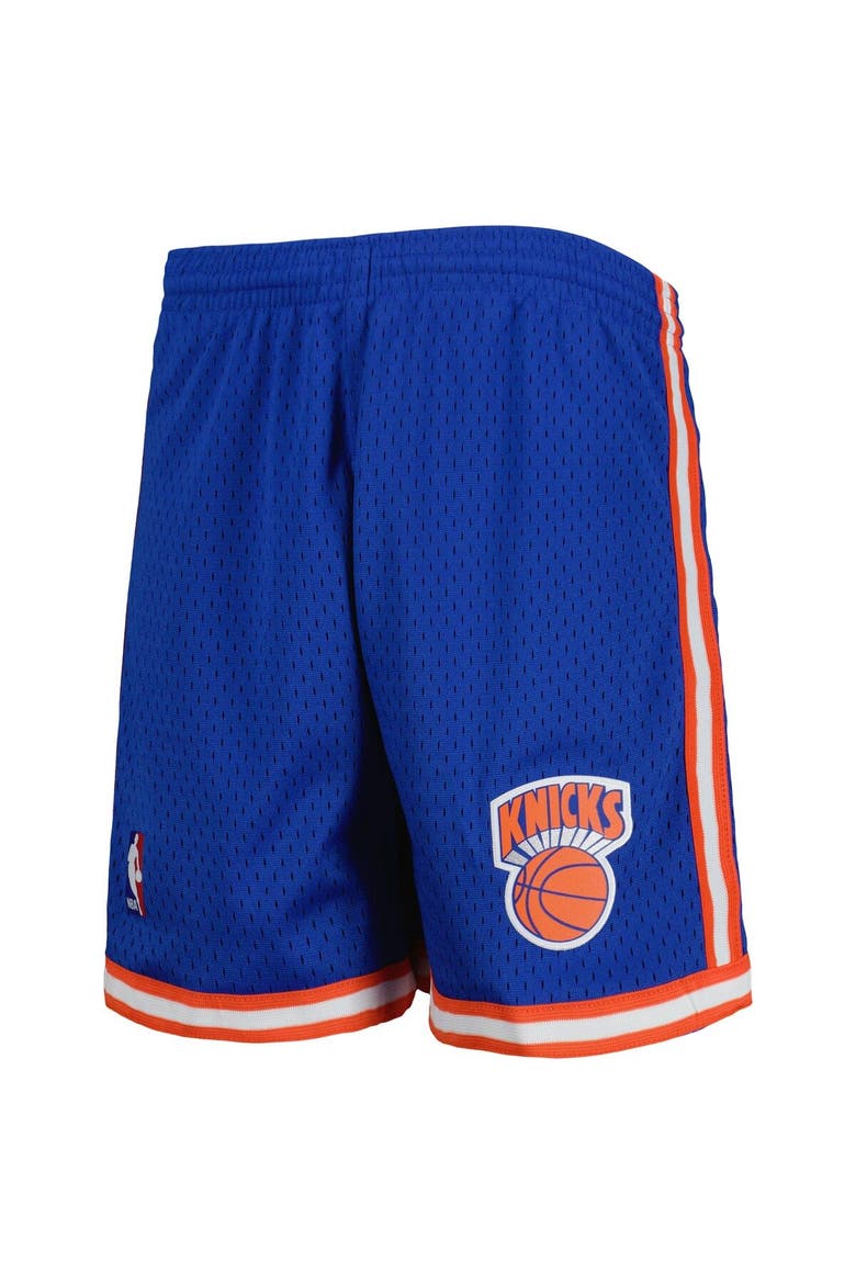 Youth Mitchell & Ness Blue New York Knicks 1991-92 Hardwood Classics Swingman Shorts, Alternate, color, Blue