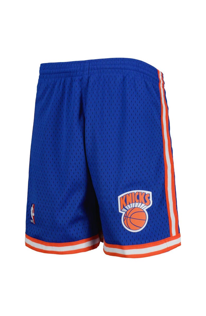 Mitchell & Ness Youth Mitchell & Ness Blue New York Knicks 1991-92 Hardwood Classics Swingman Shorts, Alternate, color,