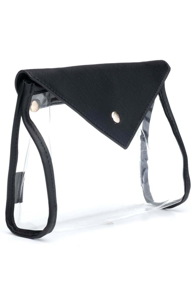 Hudson+Bleecker Preto En Route Clear Travel Bag, Alternate, color,