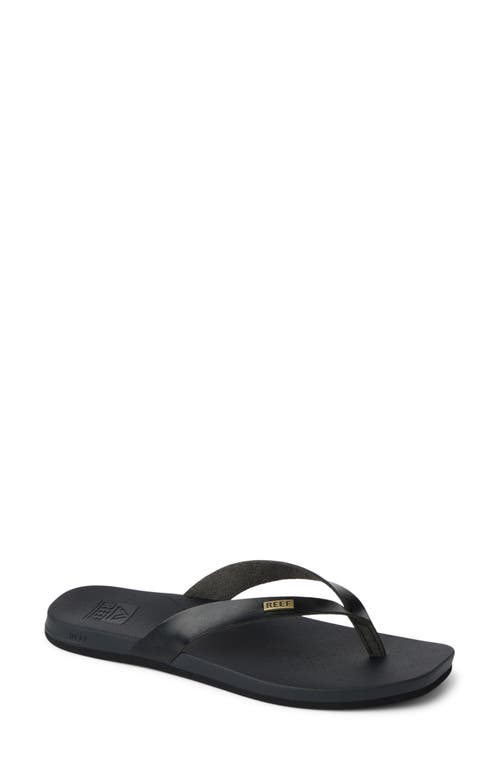 Reef Cushion Lune Flip Flop In Black