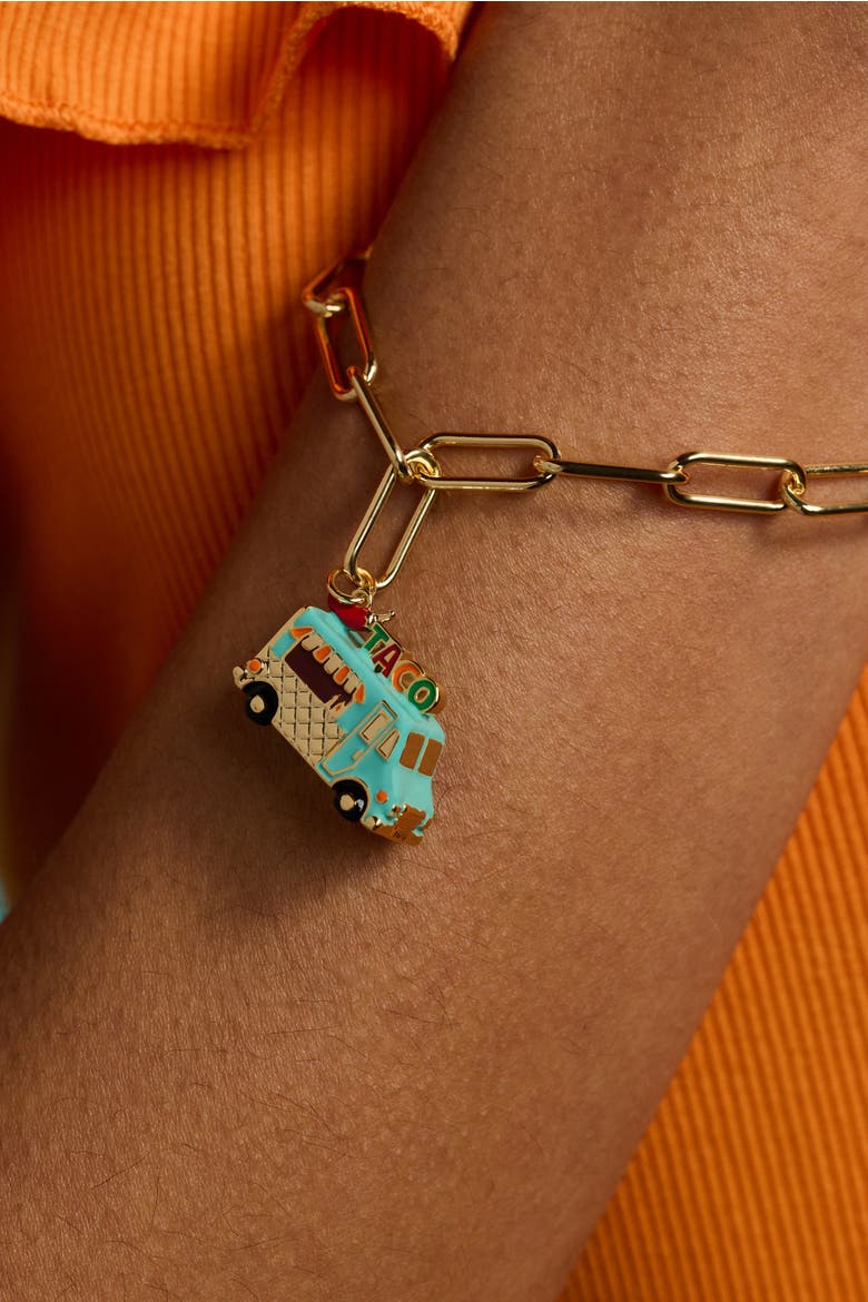 Taco Truck Toggle Bracelet, Alternate, color, Gold