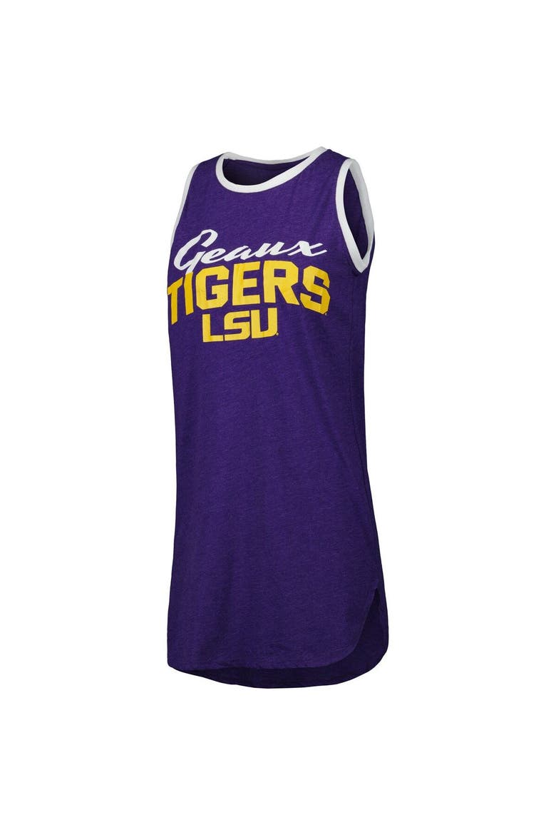 Women's Concepts Sport Purple/White LSU Tigers Tank Nightshirt, Alternate, color, Purple