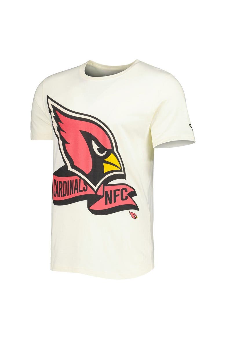 Men's New Era Cream Arizona Cardinals Sideline Chrome T-Shirt, Alternate, color, Cream