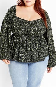 City Chic Monroe Smocked Top