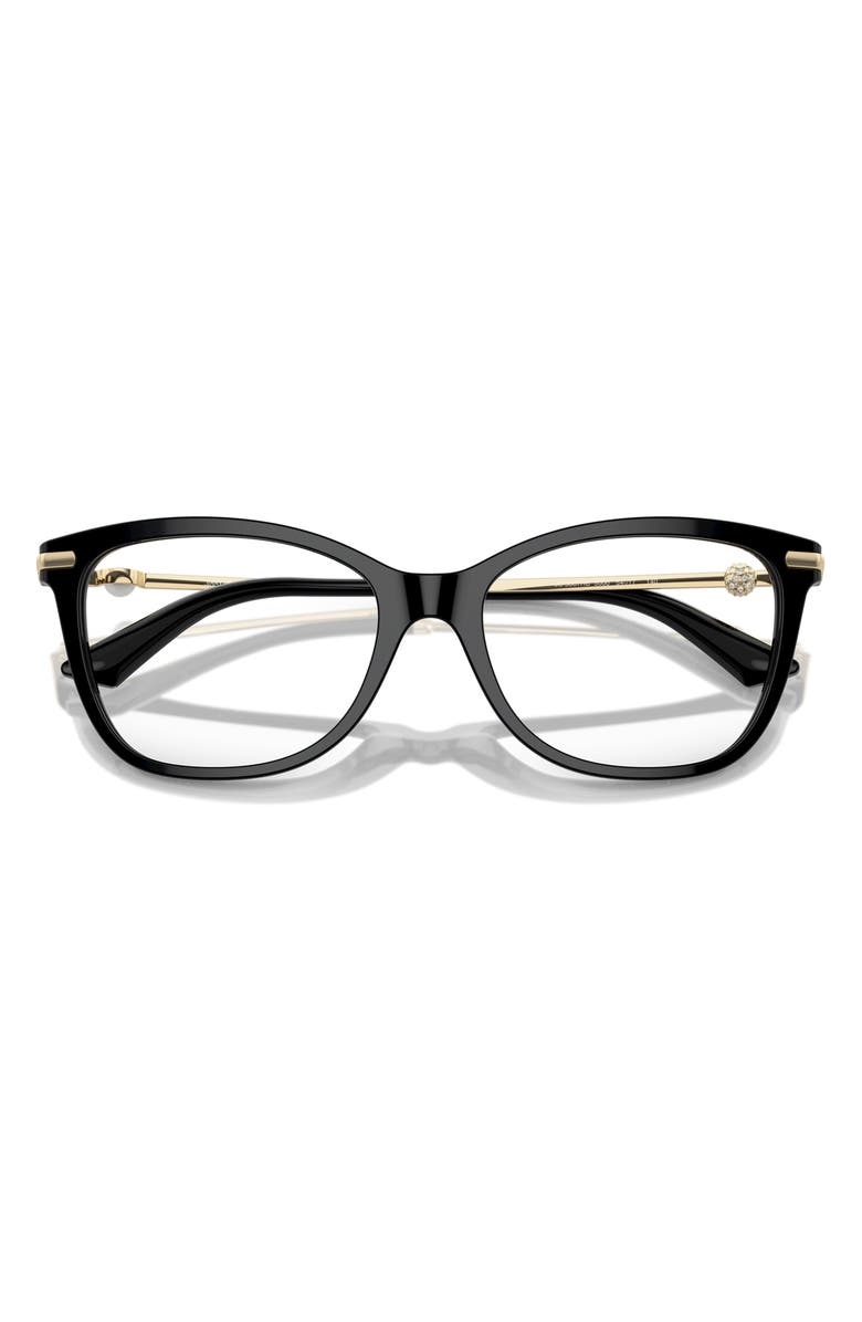 Jimmy Choo 52mm Pillow Optical Glasses, Alternate, color, Black / Demo Lens