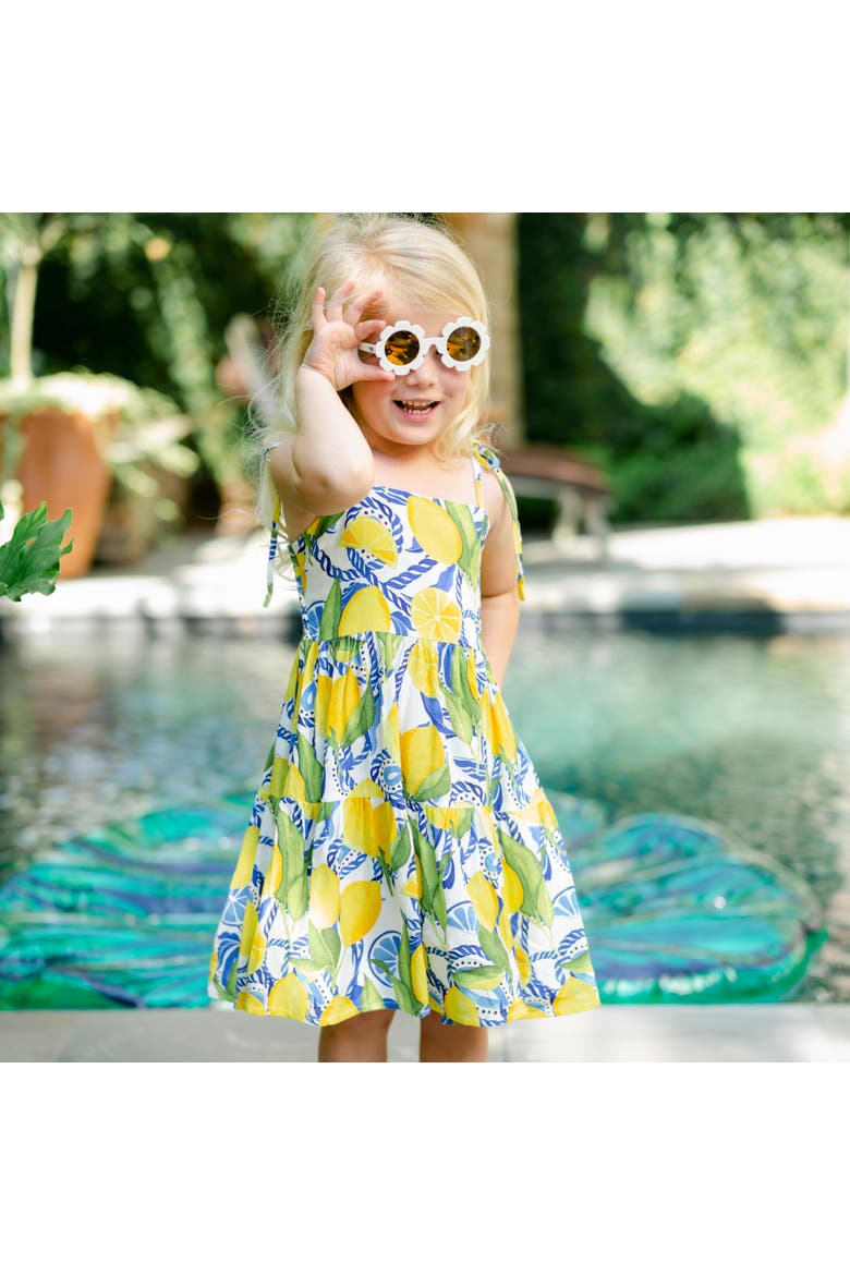 The Positano - Girls Resort Dress, Alternate, color, White